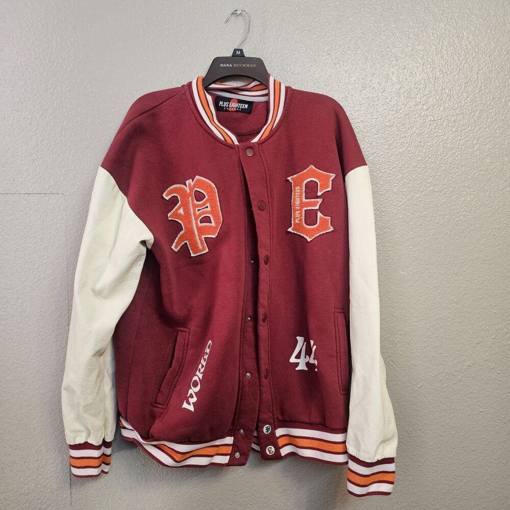 Plus Eighteen Varsity Letter Jacket Sz XXL Vintage Americana Rugged Preppy Z0005